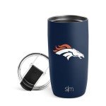 Simple Modern Officially Licensed NFL Denver Broncos 16oz Travel Coffee Tumbler with Flip Lid | Stainless Steel Cup | Football Gifts for Men, Women | Voyager Collection | Denver Broncos