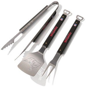 YouTheFan NFL Tampa Bay Buccaneers Spirit Series 3-Piece BBQ Set, 22" x 9"