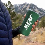 Rico Industries NFL Football New York Jets 18oz Soft Touch, Easy Grip Tumbler