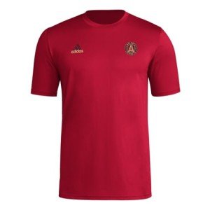 adidas Men's FC Short Sleeve Pre-Game T-Shirt, Team Victory Red/Atlanta United, XX-Large