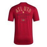 adidas Men's FC Short Sleeve Pre-Game T-Shirt, Team Victory Red/Atlanta United, XX-Large