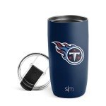 Simple Modern Officially Licensed NFL Tennessee Titans 16oz Travel Coffee Tumbler with Flip Lid | Stainless Steel Cup | Football Gifts for Men, Women | Voyager Collection | Tennessee Titans