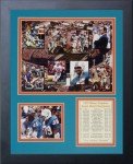 Legends Never Die 1972 Miami Dolphins Mosaic Framed Photo Collage, 11x14-Inch Black