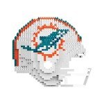 FOCO Miami Dolphins NFL 3D BRXLZ Puzzle Replica Helmet Set 1Z
