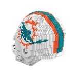 FOCO Miami Dolphins NFL 3D BRXLZ Puzzle Replica Helmet Set 1Z