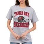 Junk Food Clothing x NFL - Tampa Bay Buccaneers - Team Helmet - Unisex Adult Short Sleeve Fan T-Shirt for Men and Women - Size Large