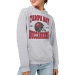 Junk Food Clothing x NFL - Tampa Bay Buccaneers - Team Helmet - Unisex Adult Pullover Fleece Hoodie for Men and Women - Size X-Large