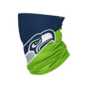 FOCO NFL Seattle Seahawks Neck Gaiter, One Size, Big Logo