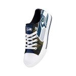 FOCO Seattle Seahawks NFL Womens Camo Low Top Canvas Shoes - 9