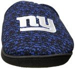 FOCO NFL New York Giants Men's Poly Knit Cup Sole Slipper, Team Color, Large (11-12)