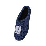 FOCO NFL New York Giants Men's Poly Knit Cup Sole Slipper, Team Color, Large (11-12)