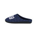 FOCO NFL New York Giants Men's Poly Knit Cup Sole Slipper, Team Color, Large (11-12)