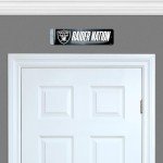 Rico Industries NFL Football Las Vegas Raiders Metal Street Sign 4" x 15" Home Décor - Bedroom - Office - Man Cave