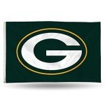 Rico Industries NFL Football Green Bay Packers Green 3' x 5' Banner Flag