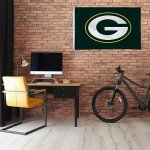 Rico Industries NFL Football Green Bay Packers Green 3' x 5' Banner Flag