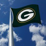 Rico Industries NFL Football Green Bay Packers Green 3' x 5' Banner Flag