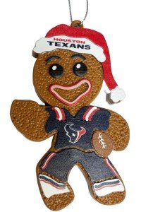FOCO Houston Texans NFL Gingerbread Man Holiday Ornament
