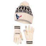 Ultra Game Standard CORE Fan HAT Gloves Set, Natural, One Size