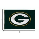 Rico Industries NFL Football Green Bay Packers Green 3' x 5' Banner Flag