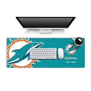 YouTheFan NFL Miami Dolphins Logo Series Desk Pad SMU
