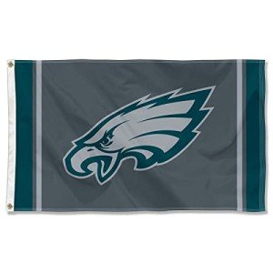 WinCraft Philadelphia Eagles Blackout Sideline Flag Outdoor Indoor 3x5 Foot Banner