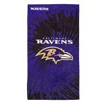 Northwest NFL Baltimore Ravens Unisex-Adult Beach Towel, 30" x 60", Psychedelic