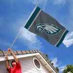 WinCraft Philadelphia Eagles Blackout Sideline Flag Outdoor Indoor 3x5 Foot Banner
