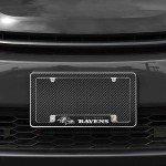 Rico Industries NFL Baltimore Ravens Black 12" x 6" Chrome All Over Automotive License Plate Frame for Car/Truck/SUV