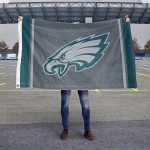 WinCraft Philadelphia Eagles Blackout Sideline Flag Outdoor Indoor 3x5 Foot Banner