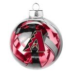 MLB Arizona Diamondbacks Large Tinsel Ball Ornament