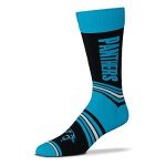 For Bare Feet FBF NFL Carolina Panthers Unisex Go Team Dress Sock Team Color OSFM (V-5057-F05-O-GT-782396)