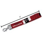 Rico Industries NFL Football Atlanta Falcons Wrist Lanyard Key Chain, Cute Wristlet Strap Keychain Holder for Women Men Car Keys ID Badges Card Wallet Phone Camera