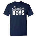 Dallas - Sundays are for The Boys Men's T-Shirt for Football Fans (Navy T-Shirt, M)