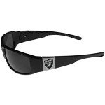 NFL Siskiyou Sports Fan Shop Las Vegas Raiders Chrome Wrap Sunglasses One Size Black