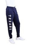 Ultra Game NFL Houston Texans Mens Active Basic Jogger Fleece Pants, Team Color Stripe, Medium