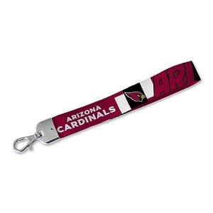 Rico Industries NFL Football Arizona Cardinals Wrist Lanyard Key Chain, Cute Wristlet Strap Keychain Holder for Women Men Car Keys ID Badges Card Wallet Phone Camera