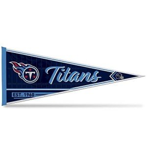 Rico Industries NFL Football Tennessee Titans Classic 12" x 30" Felt Wall Décor Pennant - Great for Home/Bed Room/Man Cave Décor