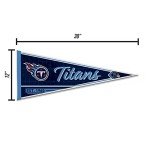 Rico Industries NFL Football Tennessee Titans Classic 12" x 30" Felt Wall Décor Pennant - Great for Home/Bed Room/Man Cave Décor