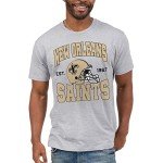 Junk Food Clothing x NFL - New Orleans Saints - Team Helmet - Unisex Adult Short Sleeve Fan T-Shirt for Men and Women - Size XX-Large