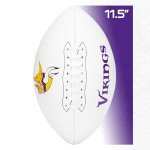 Franklin Sports NFL Minnesota Vikings Autograph Football - Official Size White Panel Souvenir Football for Autographs + Signatures - NFL Team Fan Shop Memorabilia Football for Display