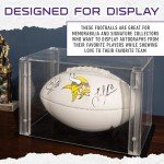 Franklin Sports NFL Minnesota Vikings Autograph Football - Official Size White Panel Souvenir Football for Autographs + Signatures - NFL Team Fan Shop Memorabilia Football for Display