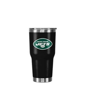 FOCO New York Jets NFL Team Logo 30 oz Tumbler - Black