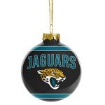 FOCO NFL Glass Ball Ornament - Limited Edition Christmas Ball Ornament - Show Your Team Spirit with Officially Licensed Fan Gear (Jacksonville Jaguars)