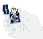 Zippo NFL Dallas Cowboys Helmet Street Chrome Pocket Lighter