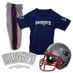 Franklin Sports New England Patriots Kids NFL Uniform Set - Youth NFL Team Jersey, Helmet, Pants + Apparel Costume - Official Gear -Youth Medium