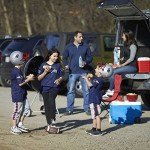 Franklin Sports New England Patriots Kids NFL Uniform Set - Youth NFL Team Jersey, Helmet, Pants + Apparel Costume - Official Gear -Youth Medium