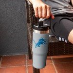 FOCO Detroit Lions NFL 30 oz Straw Tumbler