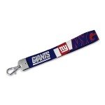 Rico Industries NFL Football New York Giants Wrist Lanyard Key Chain, Cute Wristlet Strap Keychain Holder for Women Men Car Keys ID Badges Card Wallet Phone Camera
