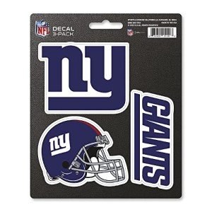 Fanmats NFL New York Giants Team Decal, 3-Pack , Blue