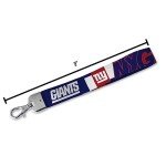 Rico Industries NFL Football New York Giants Wrist Lanyard Key Chain, Cute Wristlet Strap Keychain Holder for Women Men Car Keys ID Badges Card Wallet Phone Camera